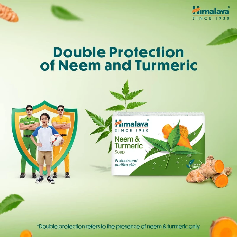 Himalaya Herbals Neem And Turmeric Soap (Pack of 6), 125 g-2.webp